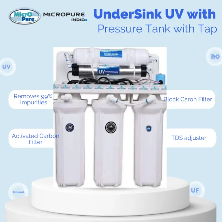 Micro Pure UV water purifier for safe drinking water